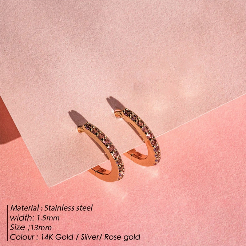 Wholesale Small and Delicate Stainless Steel Earrings