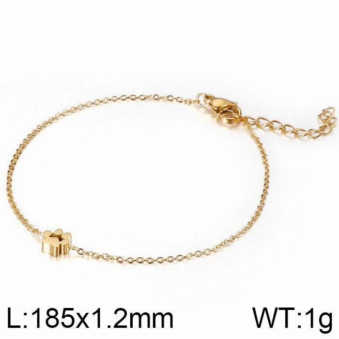 Wholesale Small Animal Paw Print Gold Plated Necklaces