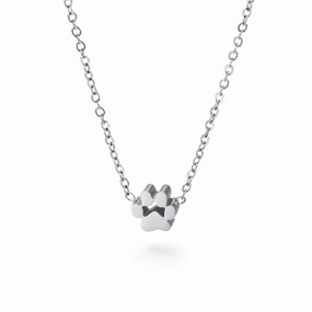 Wholesale Small Animal Paw Print Gold Plated Necklaces