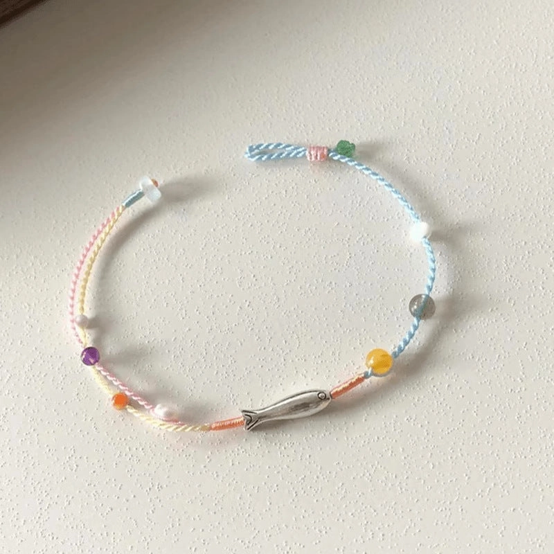Wholesale Small fish braided rope bracelet Chinese ethnic style