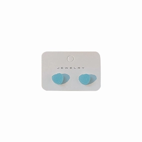 Wholesale Small Fresh Love Sweet Girl Style 925 Silver Needle Resin Earrings