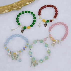 Wholesale Small Fresh Mori Glass Beaded Bracelet