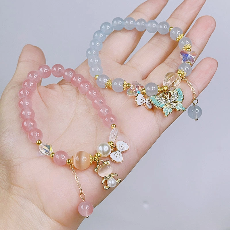 Wholesale Small Fresh Mori Glass Beaded Bracelet