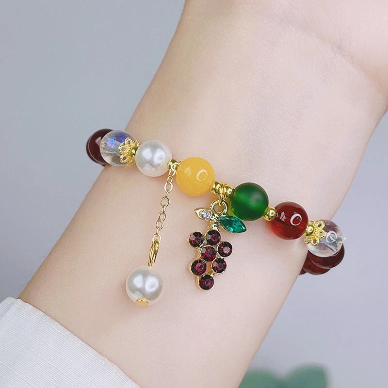 Wholesale Small Fresh Mori Glass Beaded Bracelet