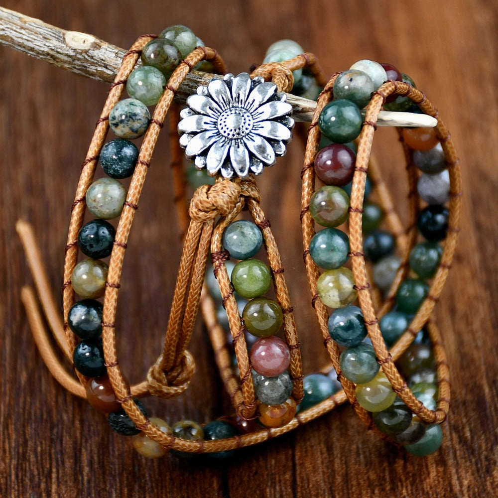 Wholesale small numerous layered agate bracelet
