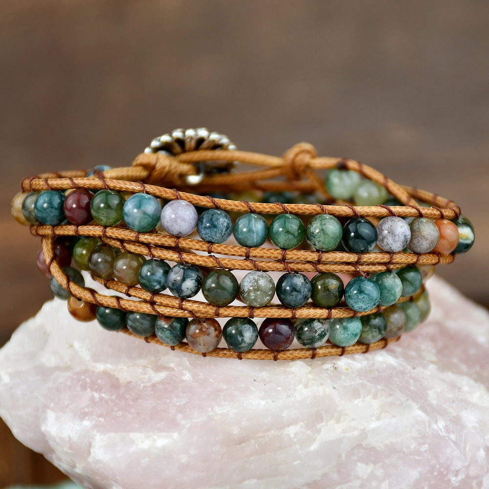 Wholesale small numerous layered agate bracelet