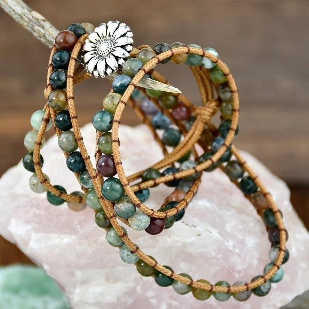 Wholesale small numerous layered agate bracelet
