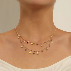 Wholesale Smiley Face Alloy Necklace