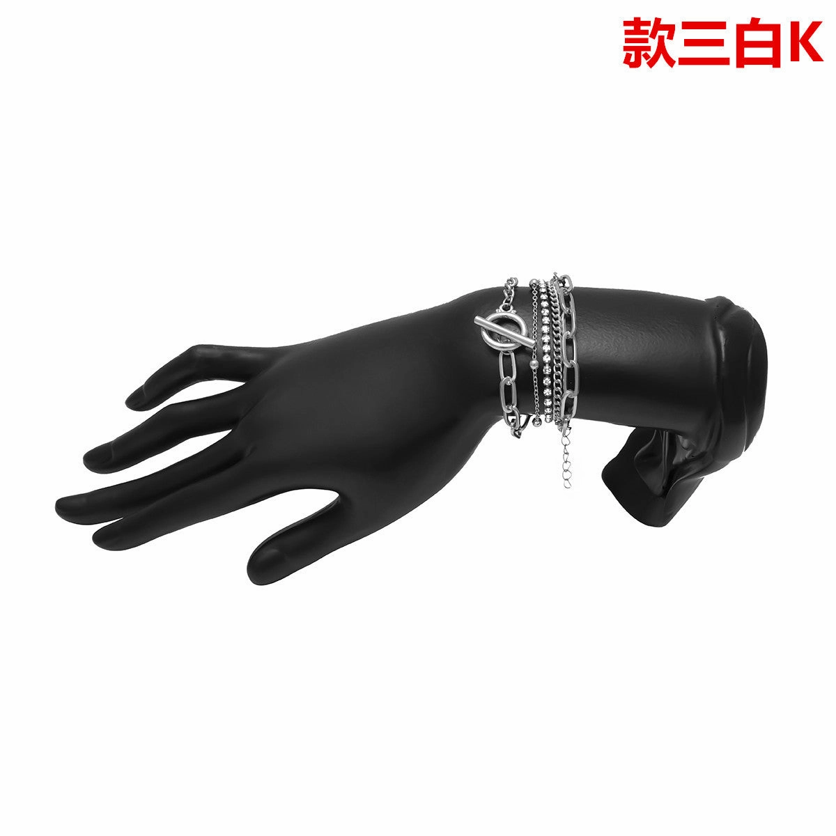 Wholesale Smooth C Shape Mixed Twist Alloy Bracelet