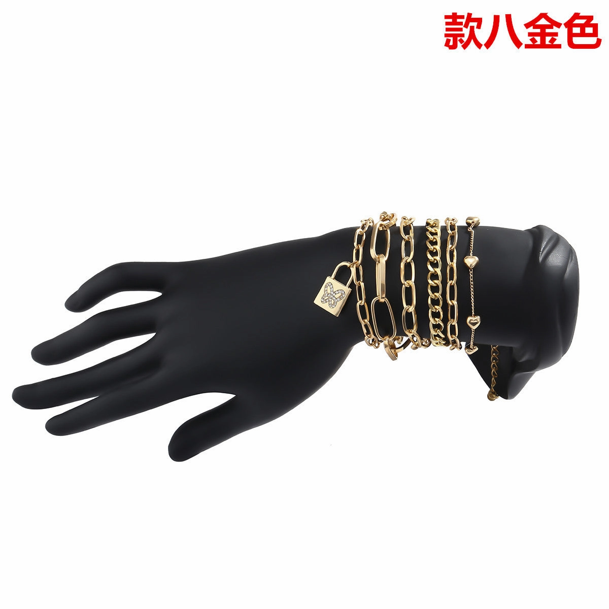 Wholesale Smooth C Shape Mixed Twist Alloy Bracelet