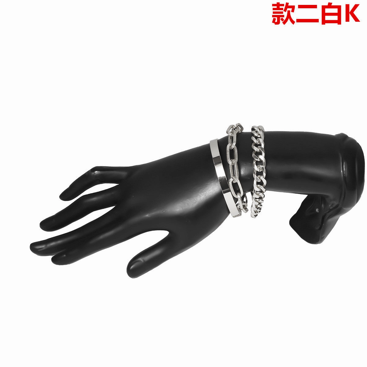 Wholesale Smooth C Shape Mixed Twist Alloy Bracelet