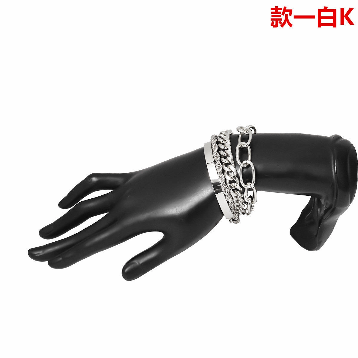 Wholesale Smooth C Shape Mixed Twist Alloy Bracelet