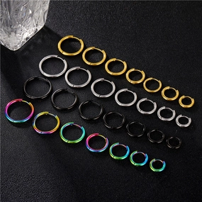Wholesale Smooth Stainless Steel Earrings