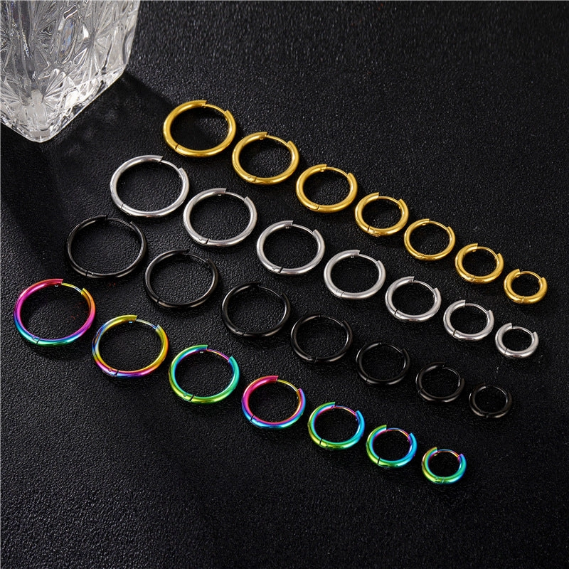 Wholesale Smooth Stainless Steel Earrings