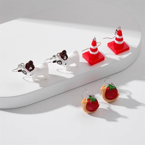 Wholesale Snail Set Cute Puppy Earrings