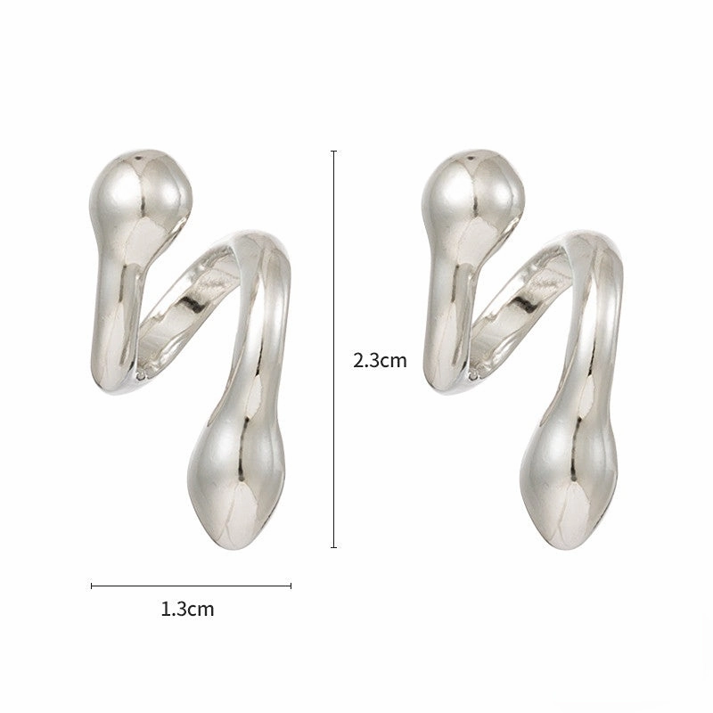 Wholesale Snake Anti-lost Copper Ear Studs