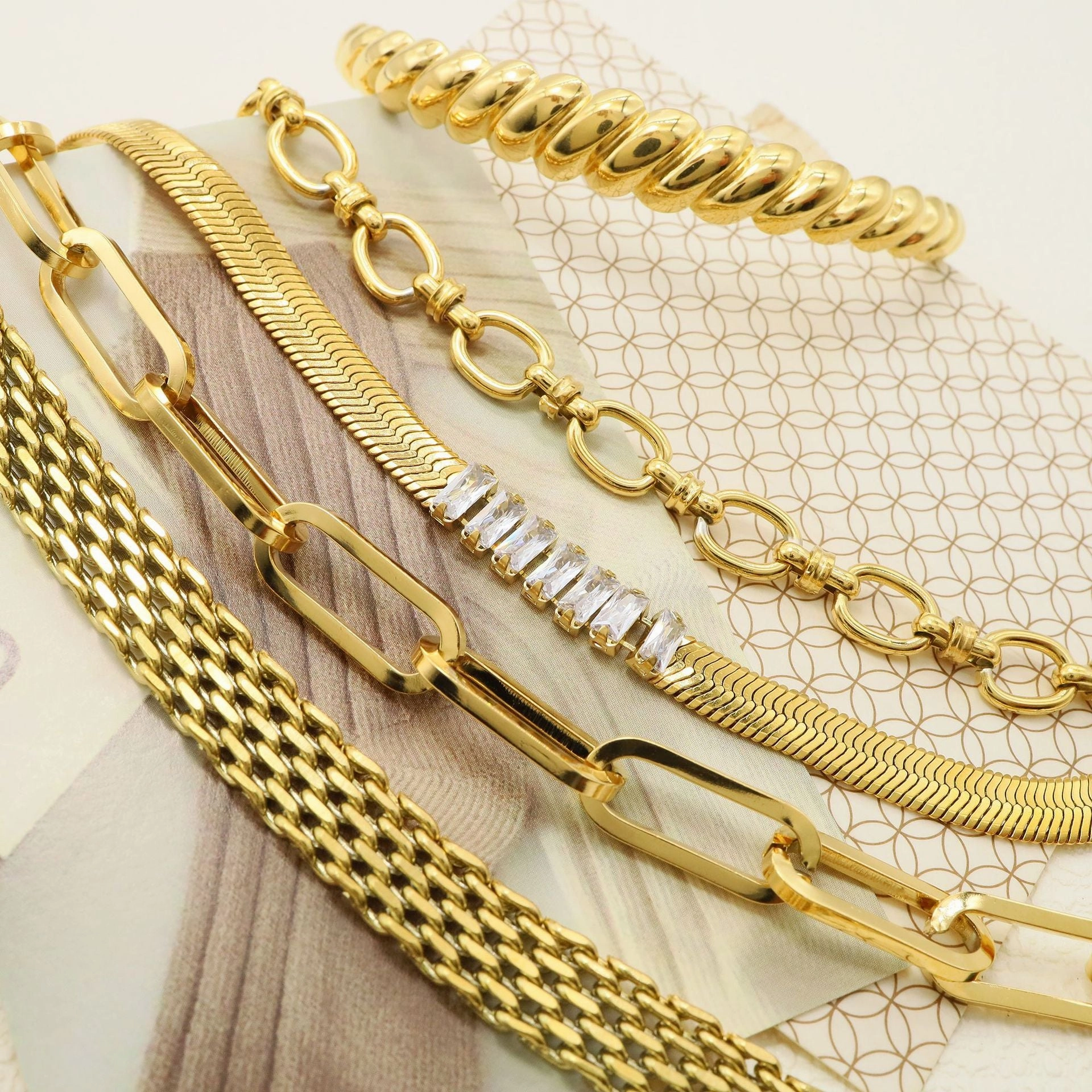 Wholesale Snake Bone Chain Titanium Steel Bracelet