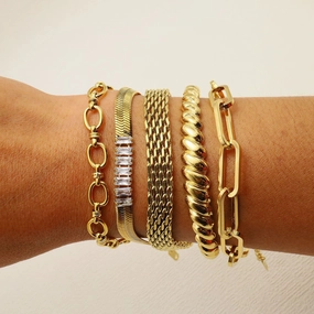 Wholesale Snake Bone Chain Titanium Steel Bracelet