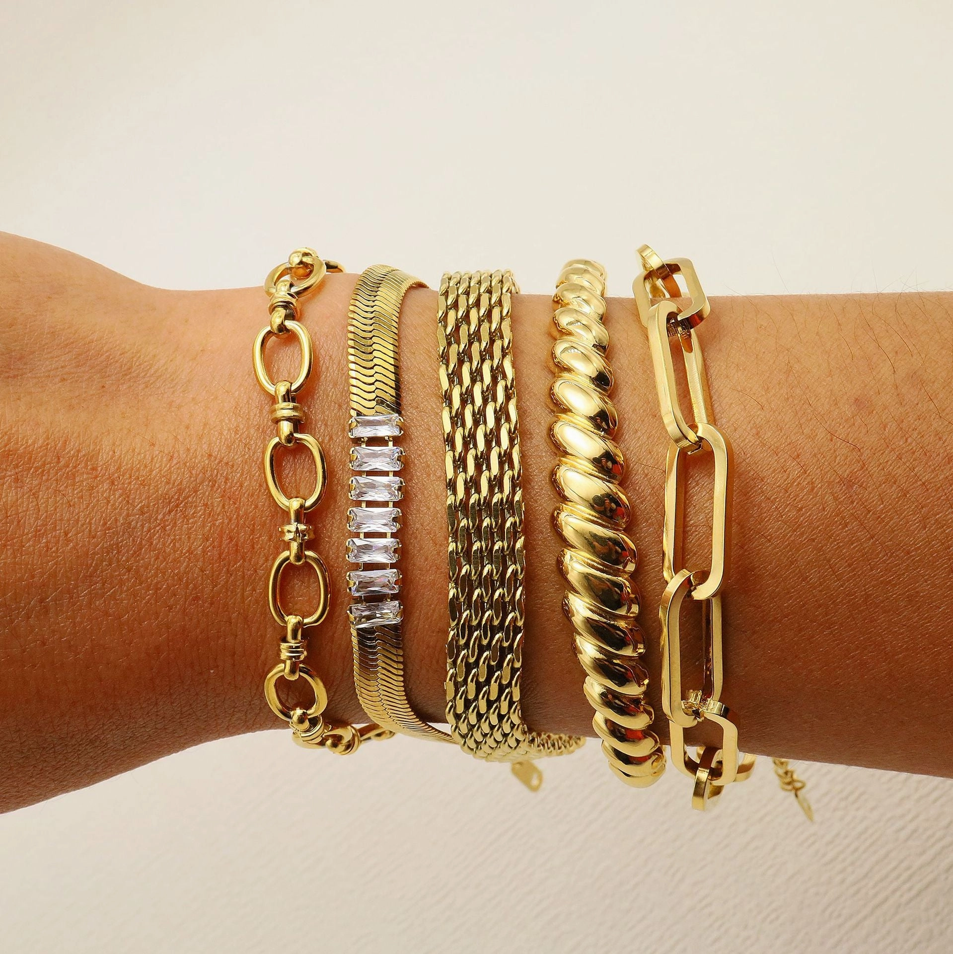 Wholesale Snake Bone Chain Titanium Steel Bracelet