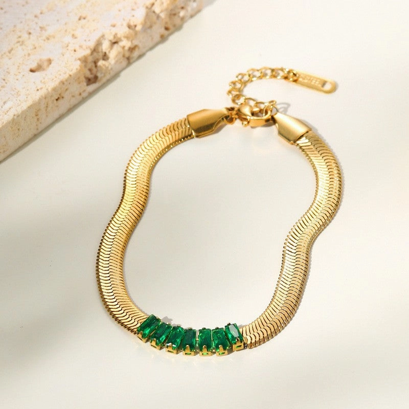 Wholesale Snake Bone Chain Titanium Steel Bracelet