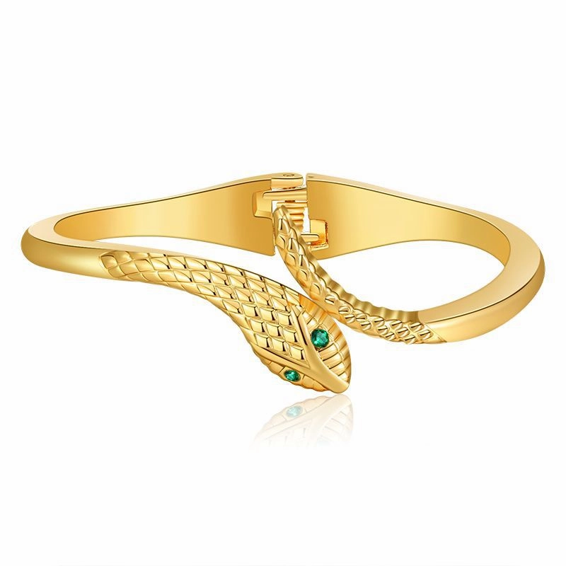 Wholesale Snake Diamond Copper Bracelet