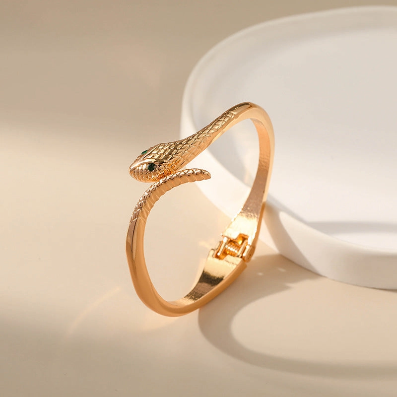 Wholesale Snake Diamond Copper Bracelet
