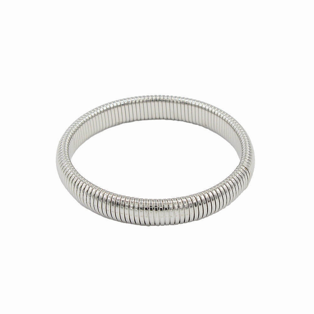 Wholesale Snake Shaped Stretchable Stainless Steel Bracelet