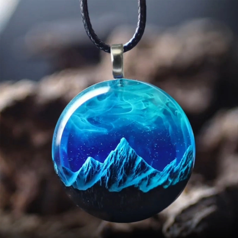 Wholesale Snow Mountain Pendant Necklaces