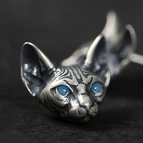 Wholesale Sphynx Hairless Cats Earrings