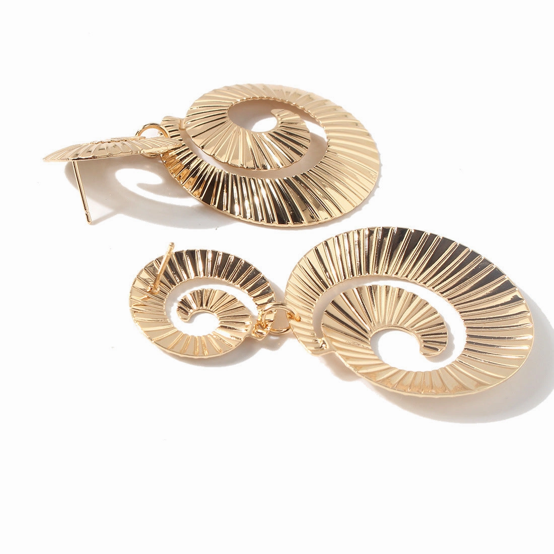 Wholesale Spiral Alloy Earrings