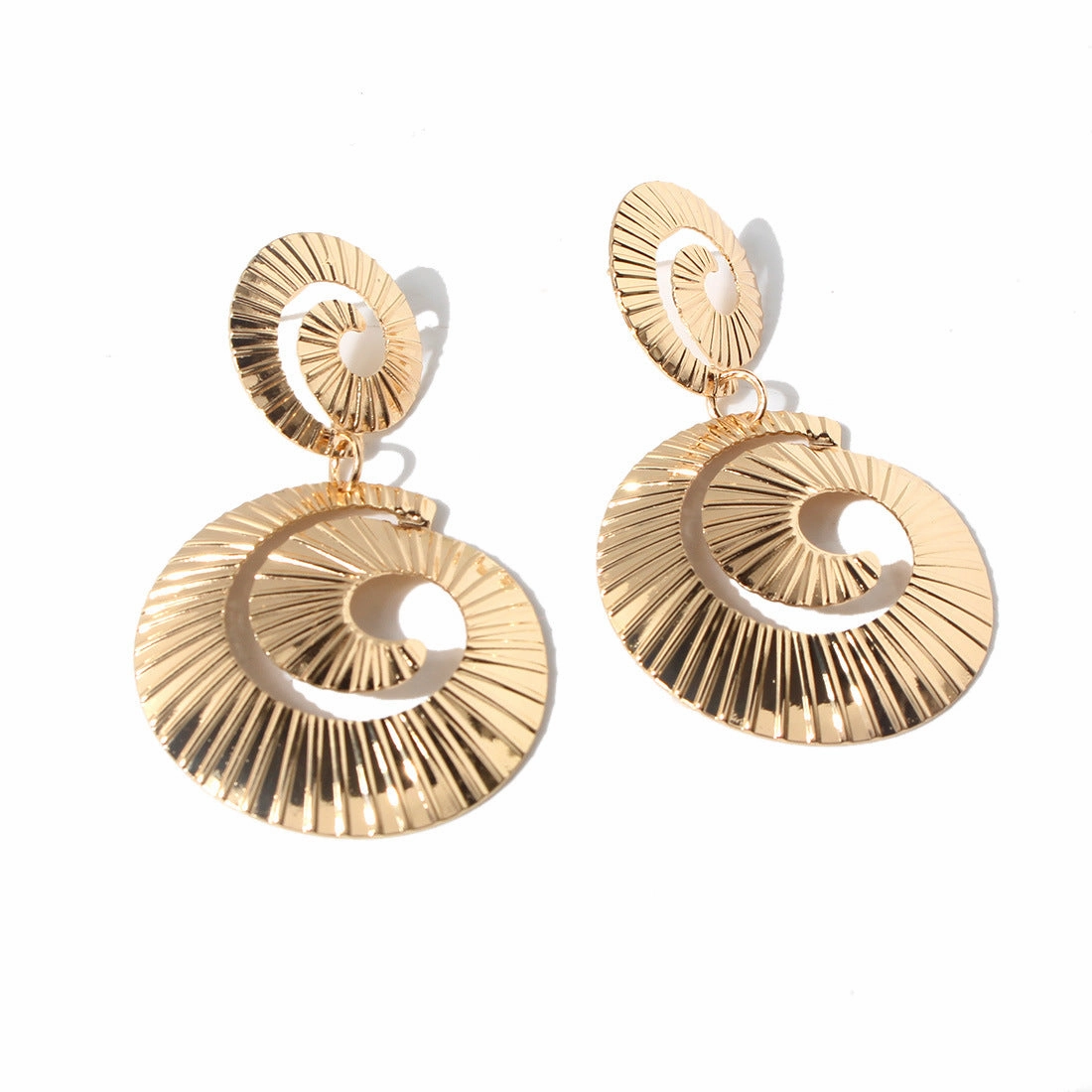Wholesale Spiral Alloy Earrings