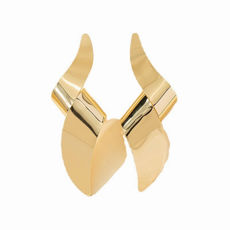 Wholesale Spiral Large Size Exaggerated Earrings
