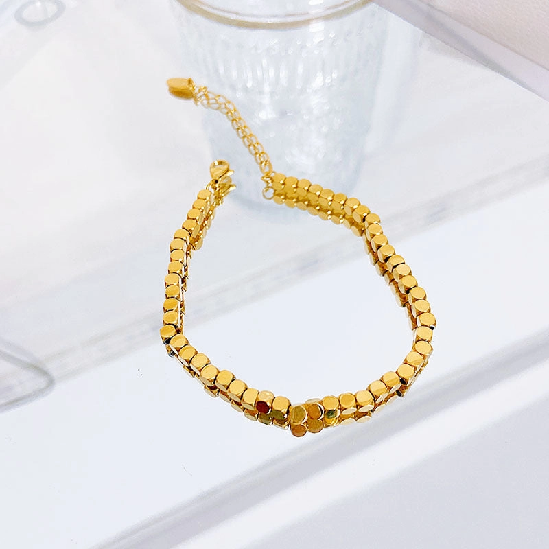 Wholesale Square Non-fading Titanium Steel Bracelet