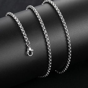 Wholesale Square Pearl Titanium Steel Necklace