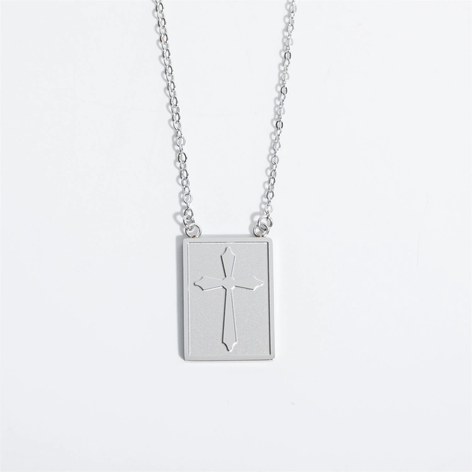 Wholesale Square Pendant Stainless Steel Necklace
