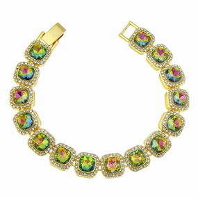Wholesale Square Round Diamond Alloy Bracelet
