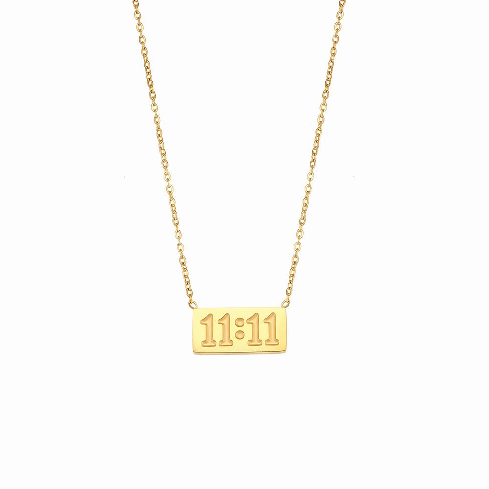 Wholesale Square Sign Pendants Stainless Steel Necklaces