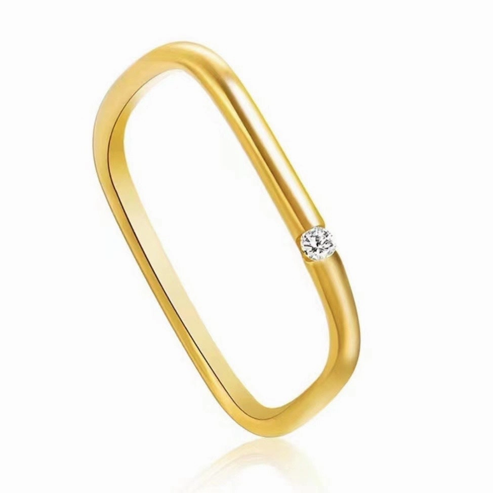 Wholesale Square Titanium Steel Ring