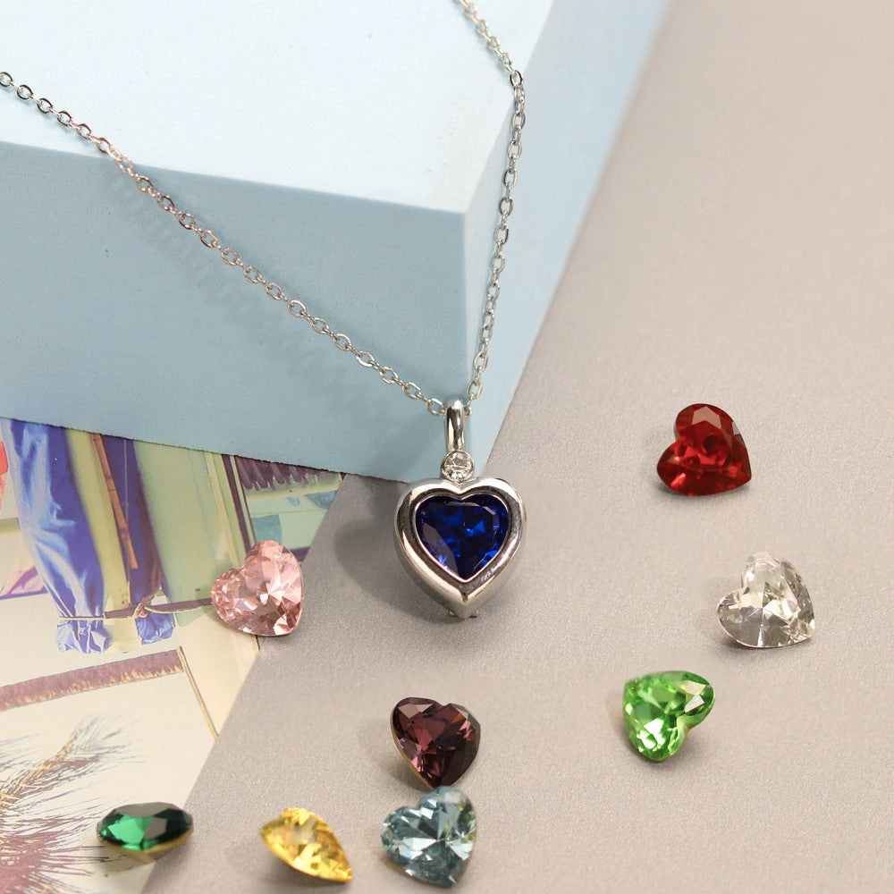 Wholesale Square Zircon Interchangeable Zircon Necklace