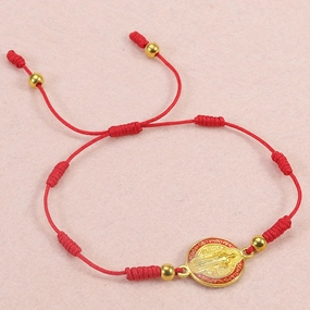 Wholesale St. Benedict Red Thread Hand Made Bracelet