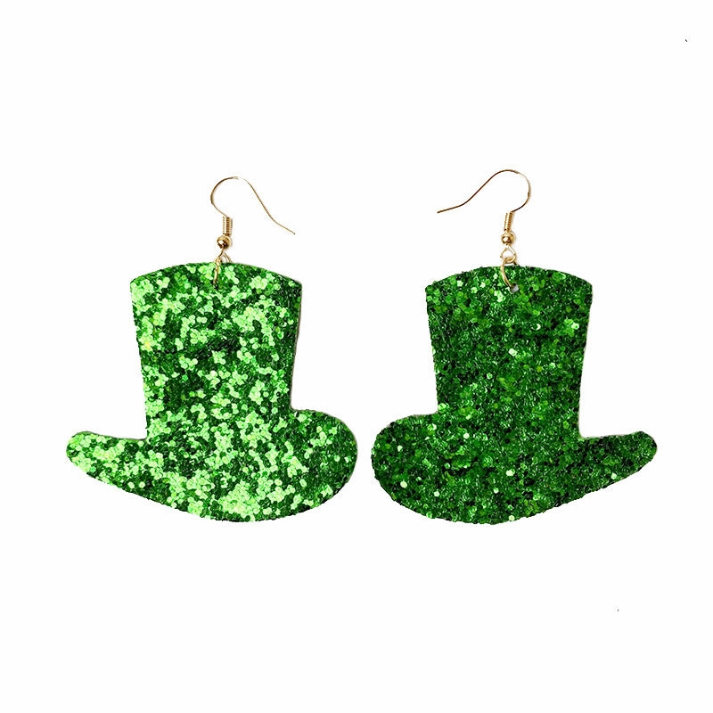 Wholesale St. Parker's Day Leather Earrings