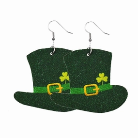 Wholesale St Patrick's Day Acrylic Carnival Pendant Earrings