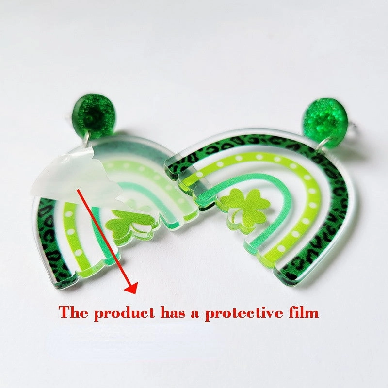 Wholesale St. Patrick's Day Acrylic Earrings