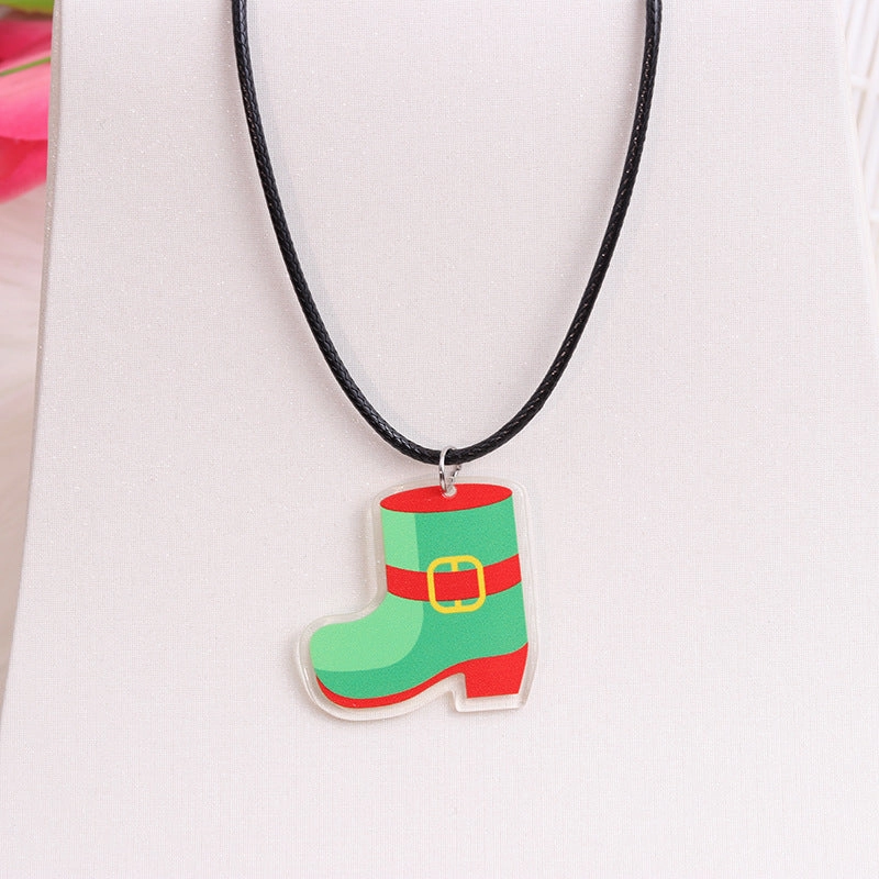 Wholesale St. Patrick's Day Beer Shamrock Rainbow Hat Pipe Necklace