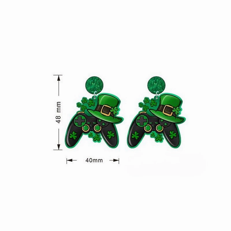Wholesale St. Patrick's Day Rainbow Acrylic Earrings