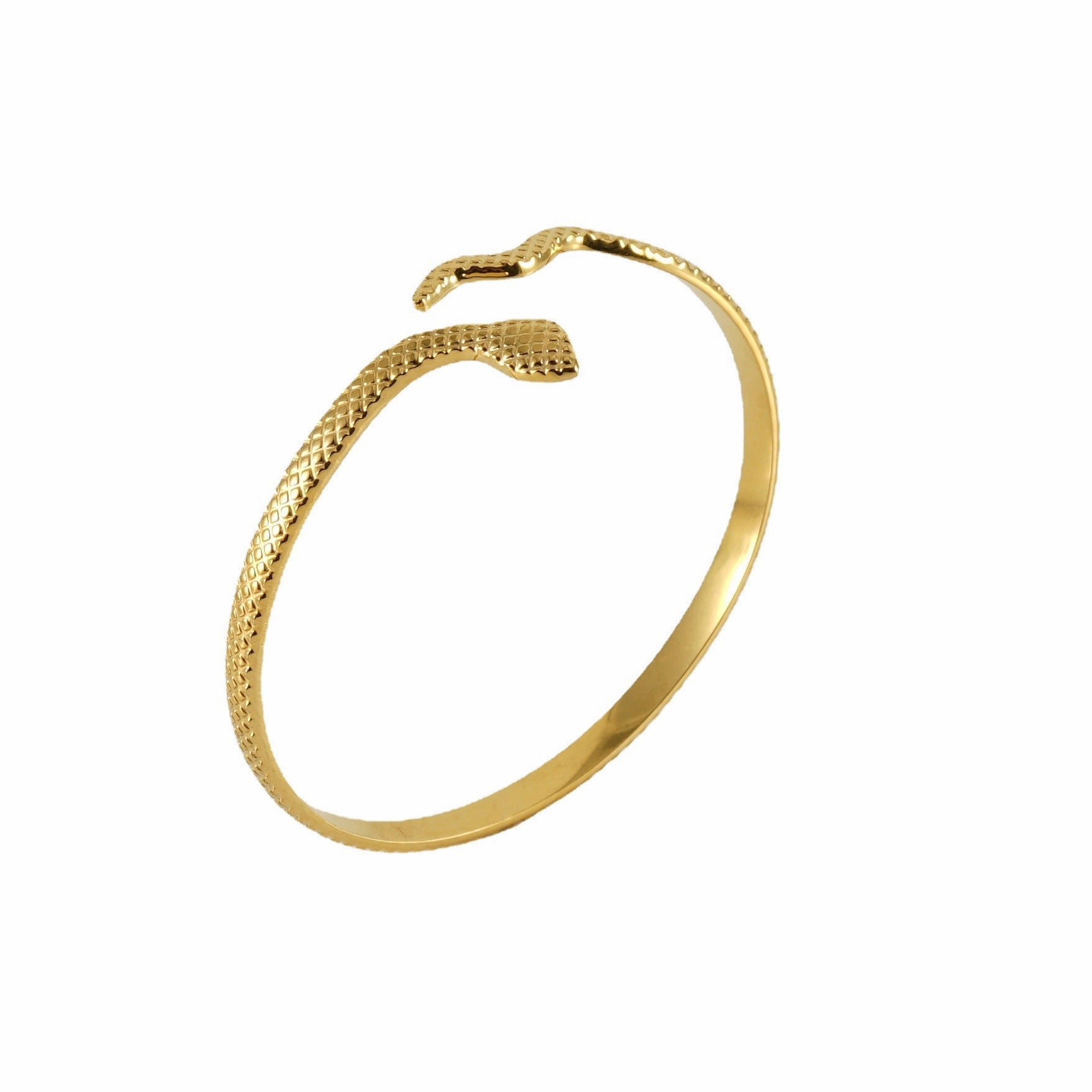 Wholesale Stainless Steel 18K Open Twist Pattern Adjustable Bracelet