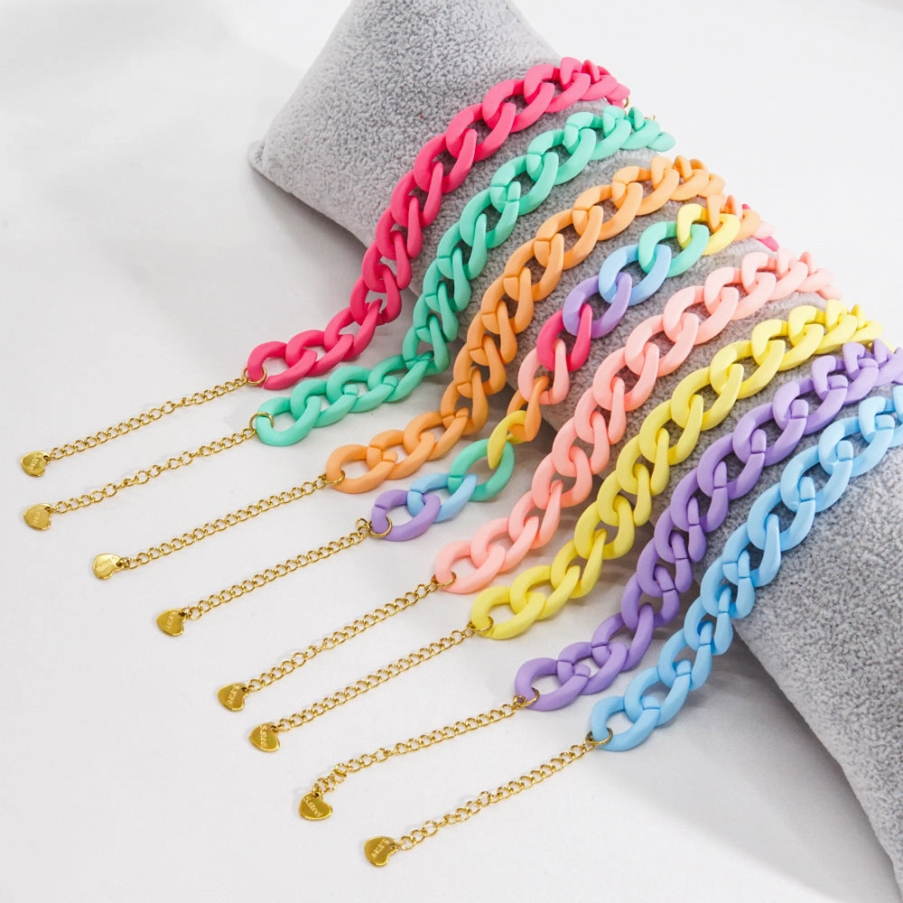 Wholesale Stainless Steel Acrylic Bracelet
