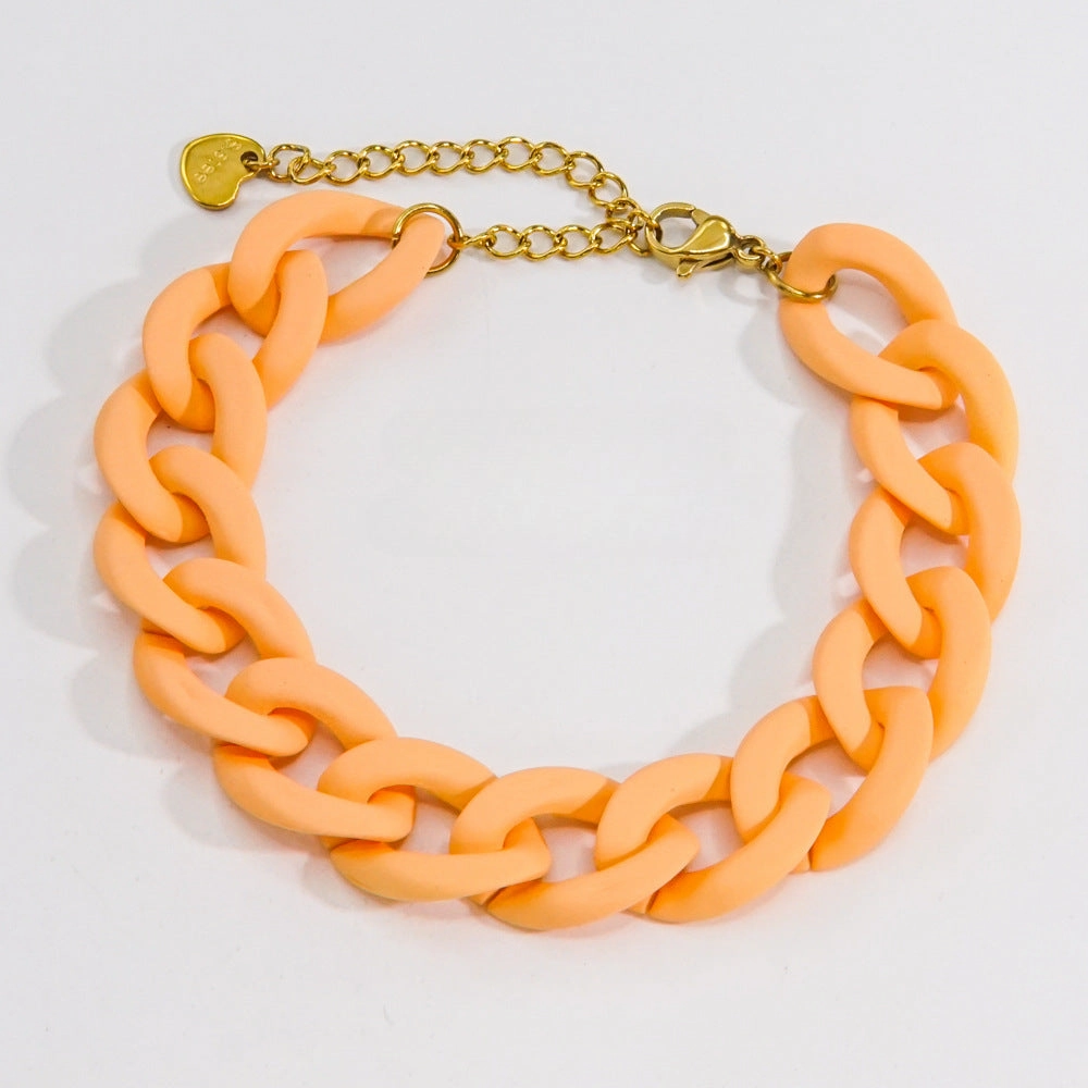 Wholesale Stainless Steel Acrylic Bracelet