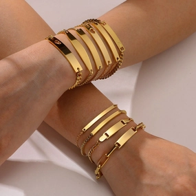 Wholesale Stainless Steel Adjustable Bracelet