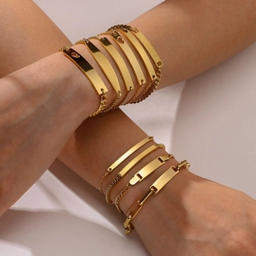 Wholesale Stainless Steel Adjustable Bracelet